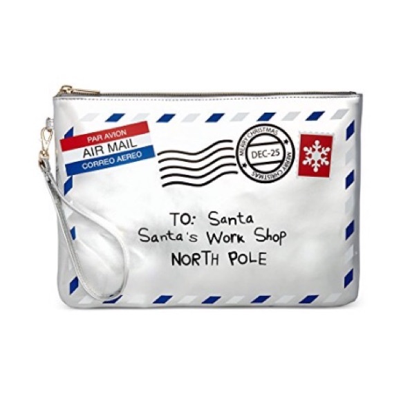 Celebrate Shop Postcard Oversized Wristlet- Silver - Picture 5 of 5